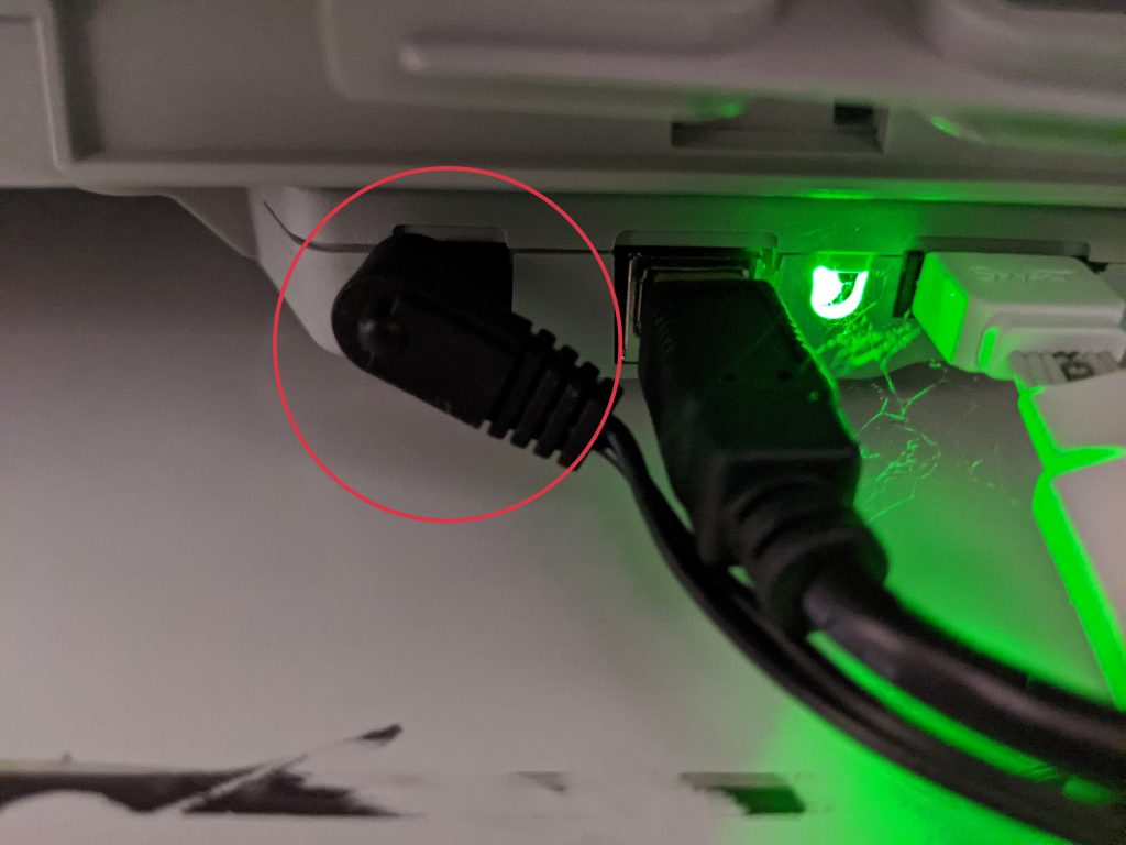 <p><strong><u>Option 1</u></strong> is to look UNDER the pen tray.  You will see (3) cables/connectors.  Unplug the one on the left for 5 seconds and then plug it back in.</p>